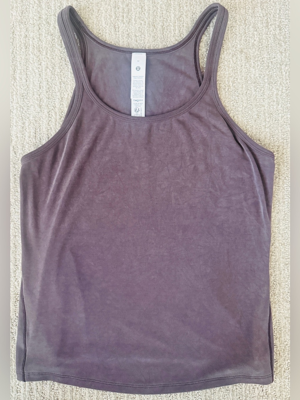 Lululemon Athletica- Drapey Soft Stream Mauve/Purple Scoop Tank
